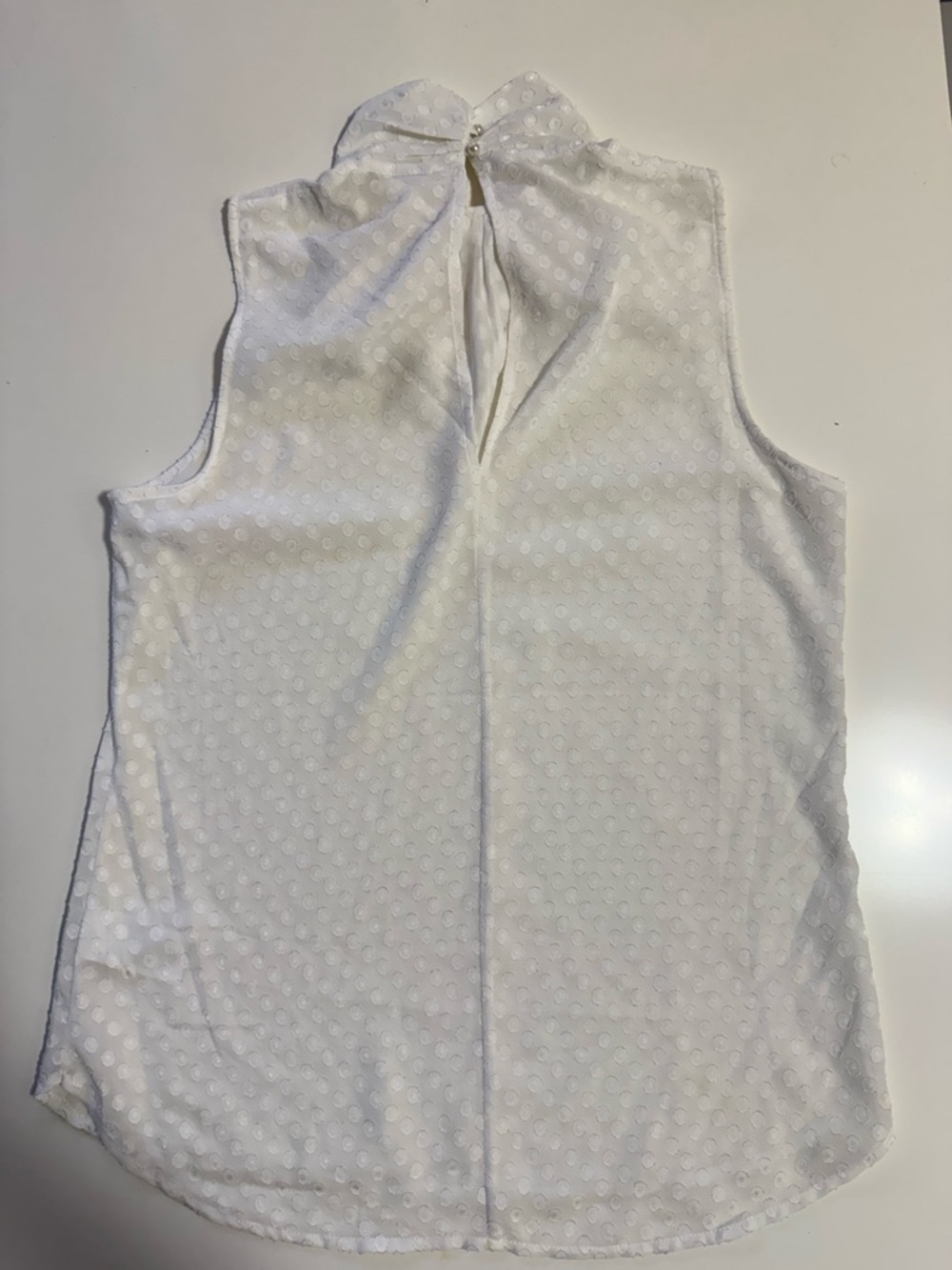H&M White Sleeveless Bow-Neck Camisole - Picture 5 of 9
